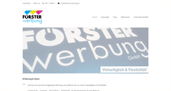 Desktop Screenshot of foerster-werbung.de